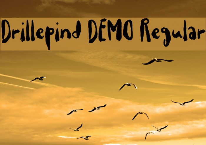 Drillepind DEMO Regular Font examples