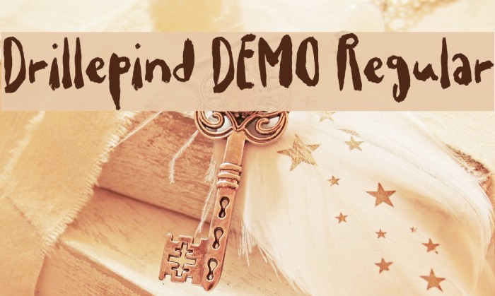 Drillepind DEMO Regular Font examples