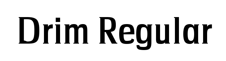 Drim Regular  免费字体下载