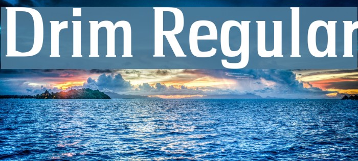 Drim Regular Font examples