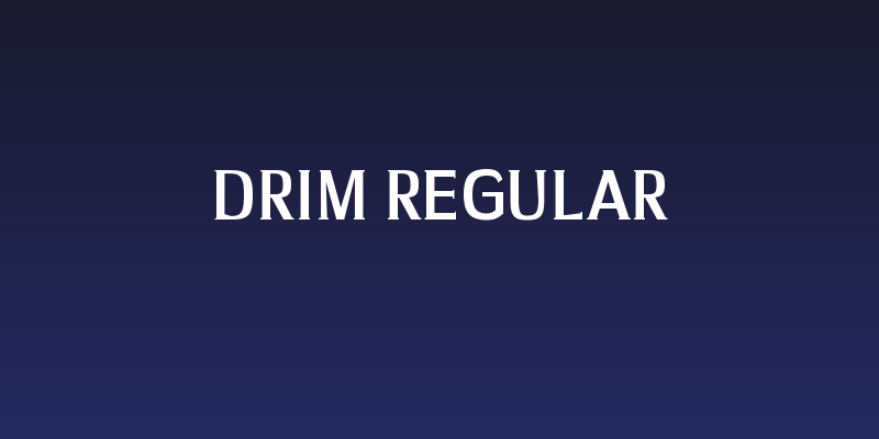 Drim Regular Social Header