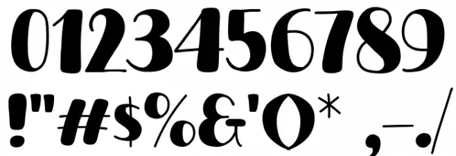 Drink Tea Font OTHER CHARS