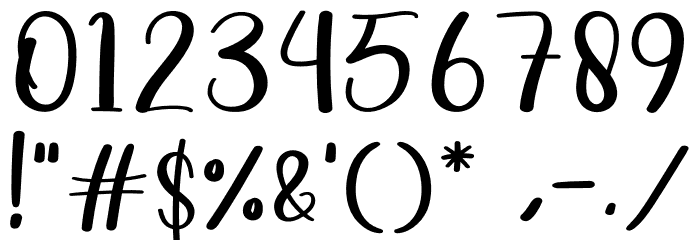 Drink Font OTHER CHARS