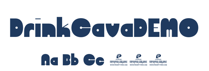 DrinkCavaDEMO Font Preview