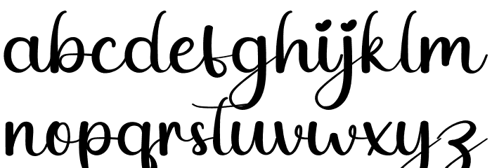 Drink Font LOWERCASE