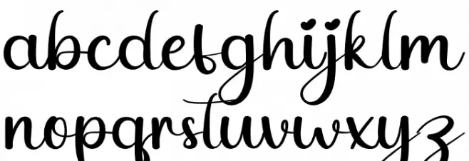 Drink Font LOWERCASE