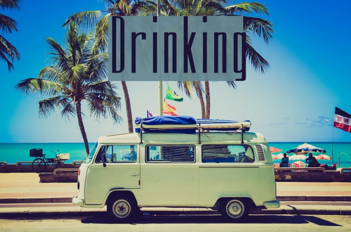 Drinking Font examples
