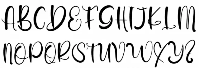 Drinks Font UPPERCASE