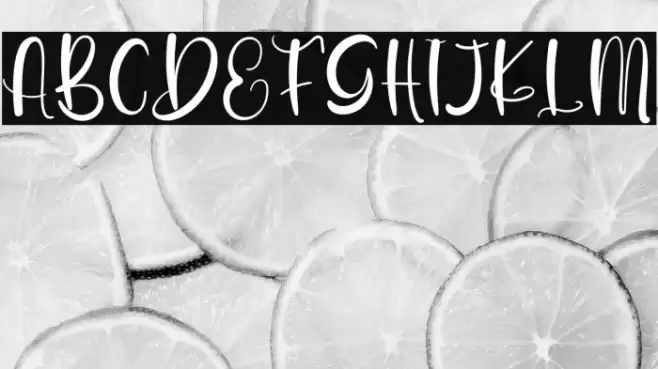 Drinks Font examples