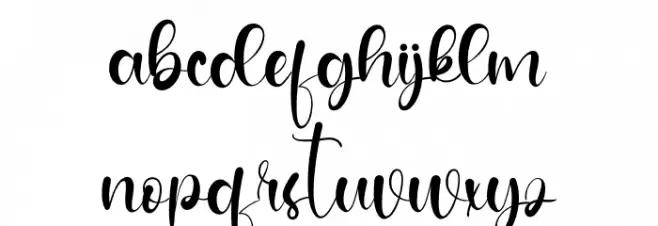 Drinks Font LOWERCASE