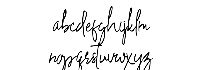 Drinkwater Font LOWERCASE