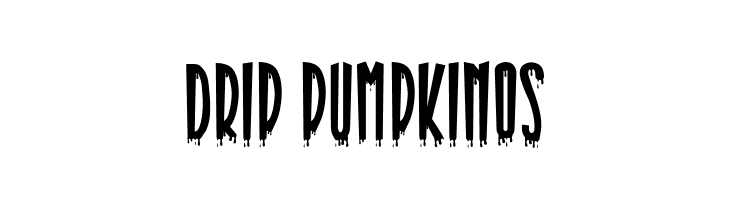 Drip Pumpkinos  免费字体下载