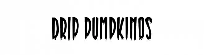 Drip Pumpkinos  नि: शुल्क फ़ॉन्ट्स डाउनलोड