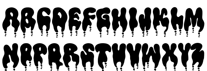 Dripcore フォント 大文字