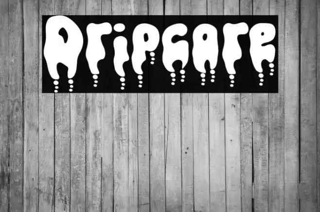 Dripcore Caratteri examples