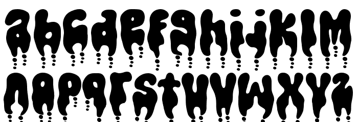 Dripcore フォント 小文字