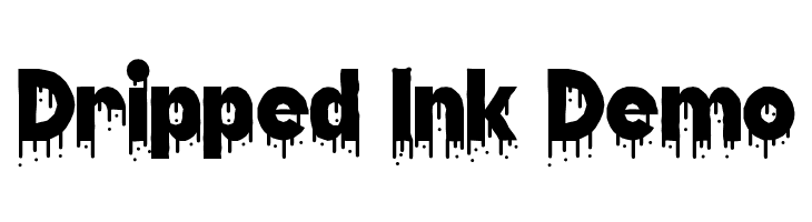 Dripped Ink Demo  Descarca Fonturi Gratis