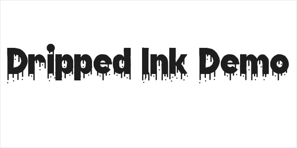 Dripped Ink Demo Logo