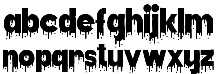 Dripped Ink Demo Font Litere mici