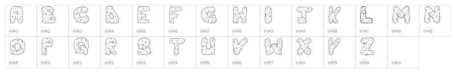 Dripping Cool Character Map