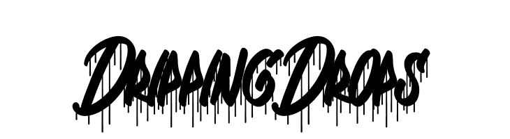 Dripping Drops  Frei Schriftart Herunterladen