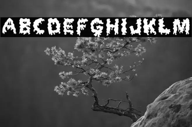 Dripping Horror Font examples