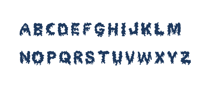 Dripping Horror Lowercase