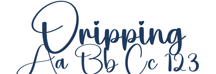 Dripping Font Preview