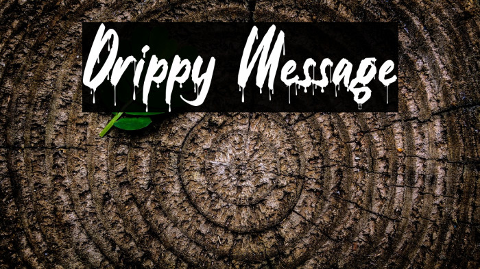 Drippy Message Example 3