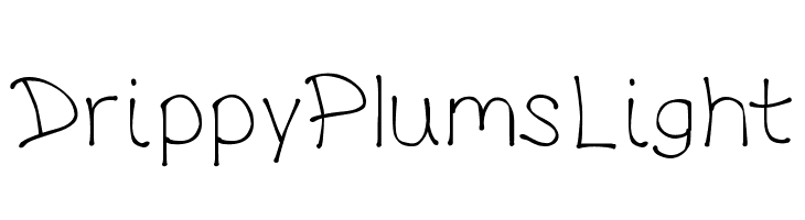 DrippyPlumsLight  フリーフォントのダウンロード
