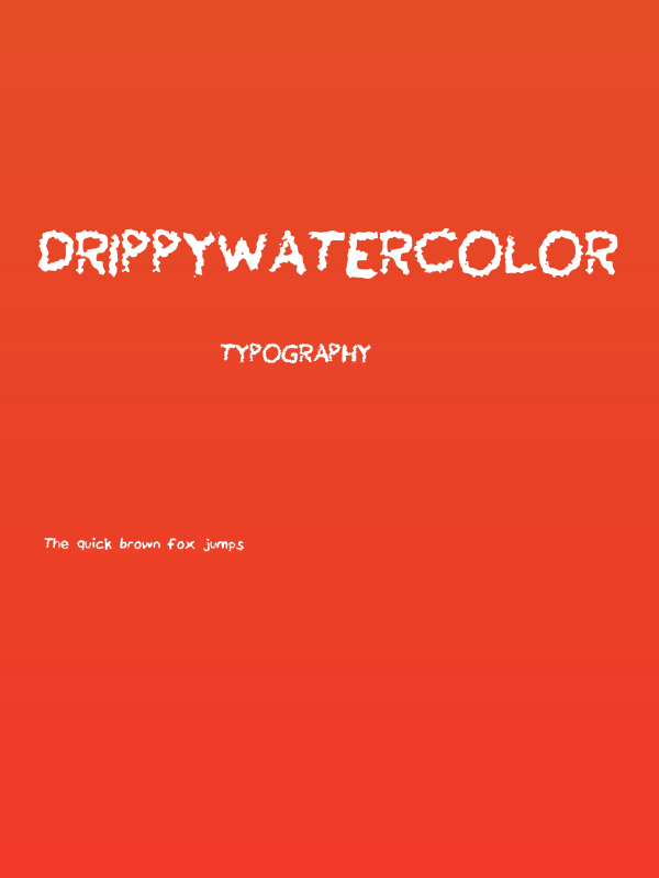 DrippyWatercolor Poster