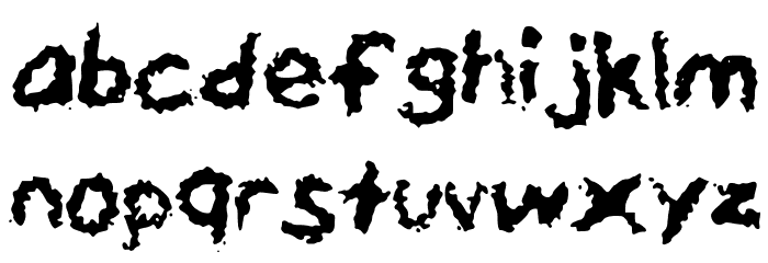 DrippyWatercolor Font LOWERCASE
