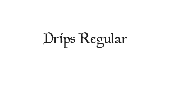 Drips Regular Logo