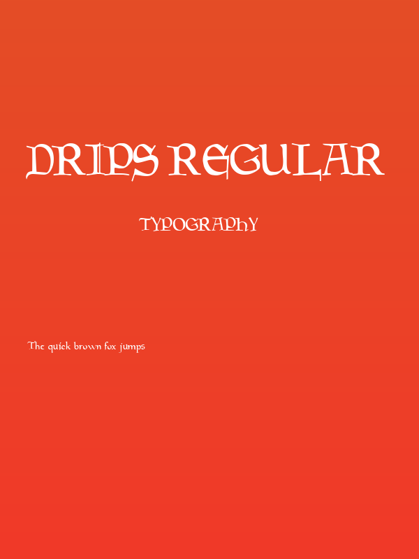 Drips Regular Poster