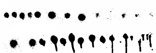 Drips Splatters Regular フォント 大文字