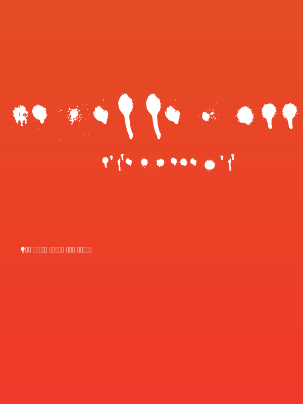 Drips Splatters Regular Poster