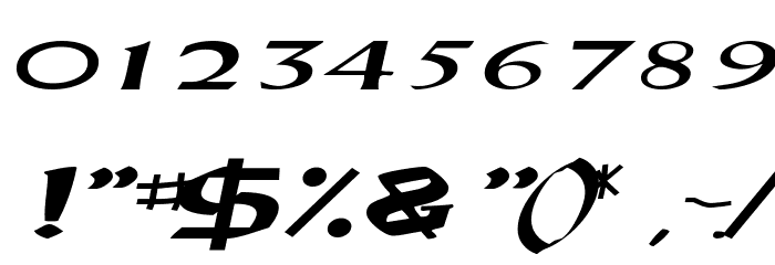 DriscollSSK BoldItalic Font OTHER CHARS