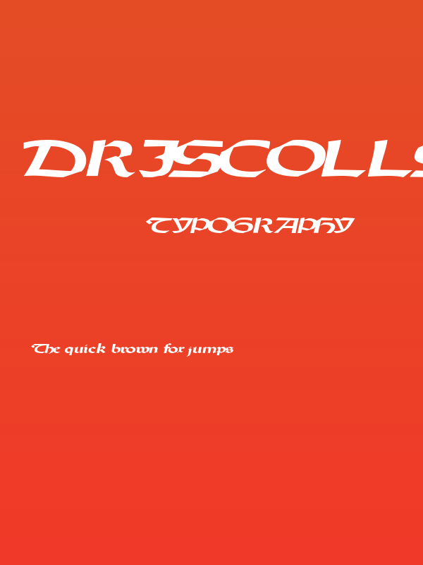 DriscollSSK BoldItalic Poster
