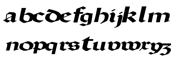 DriscollSSK BoldItalic Font LOWERCASE