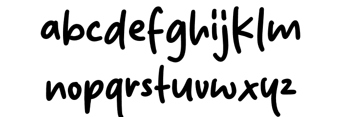 Dristan Story Font LOWERCASE