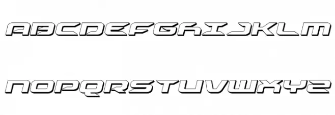 Drive 3D Italic Fuentes MAYÚSCULAS