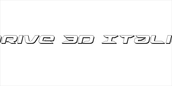 Drive 3D Italic Logo