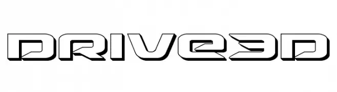 Drive 3D  Frei Schriftart Herunterladen
