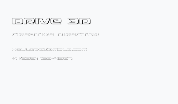Drive 3D Business Card