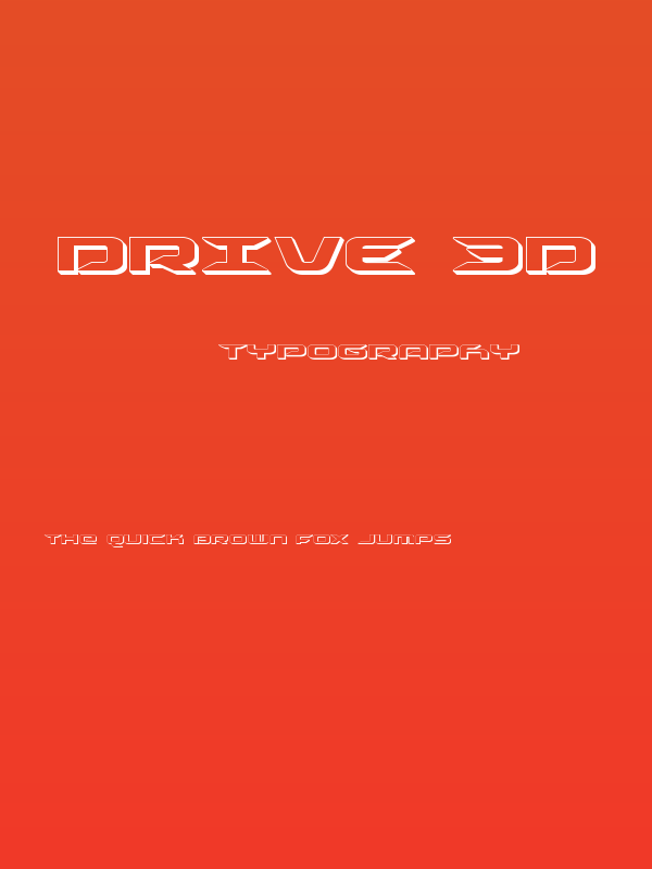 Drive 3D Poster
