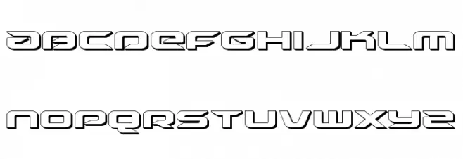 Drive 3D Caratteri MINUSCOLO
