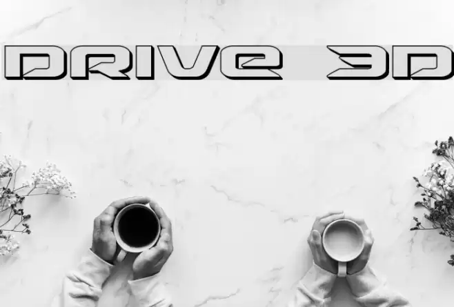 Drive 3D Font examples