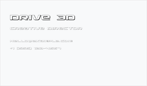 Drive 3D Business Card