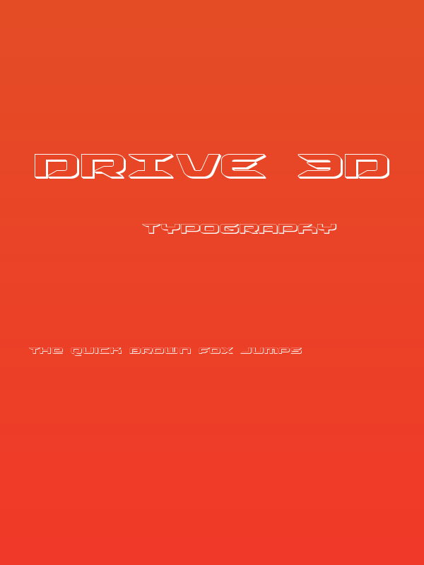Drive 3D Poster