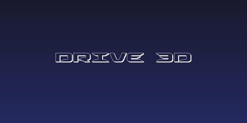 Drive 3D Social Header